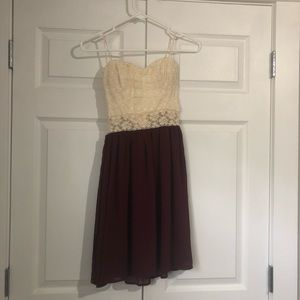 Strapless dress